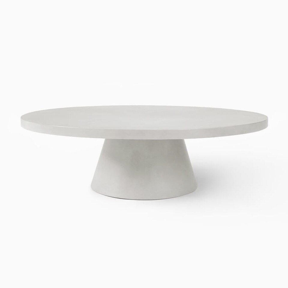 Pedestal Outdoor Coffee Table West Elm UK